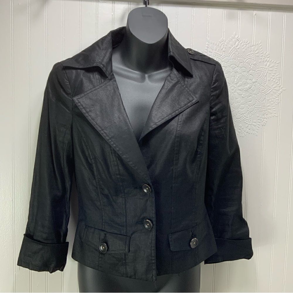 BEBE Linen blend blazer